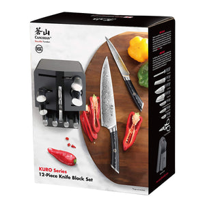 KURO 12-pc Knife Block set