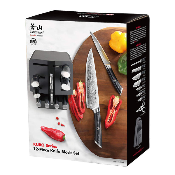 KURO 12-pc Knife Block set