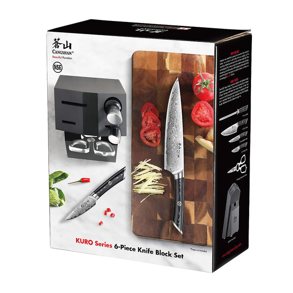 KURO 6-Pc Knife Block Set