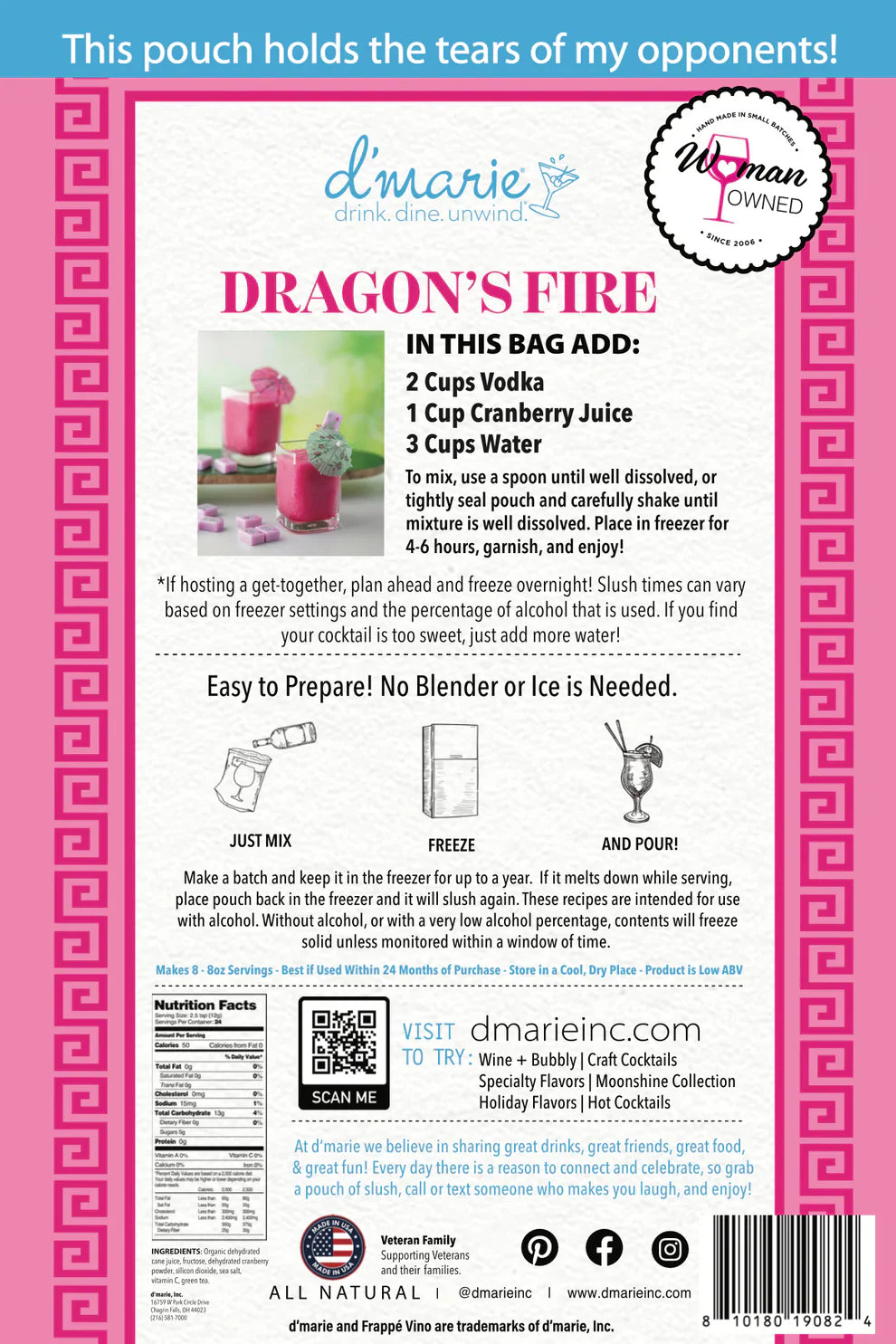 Dragons Fire Cocktail Slush Mix