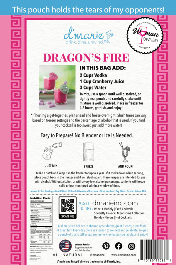 Dragons Fire Cocktail Slush Mix