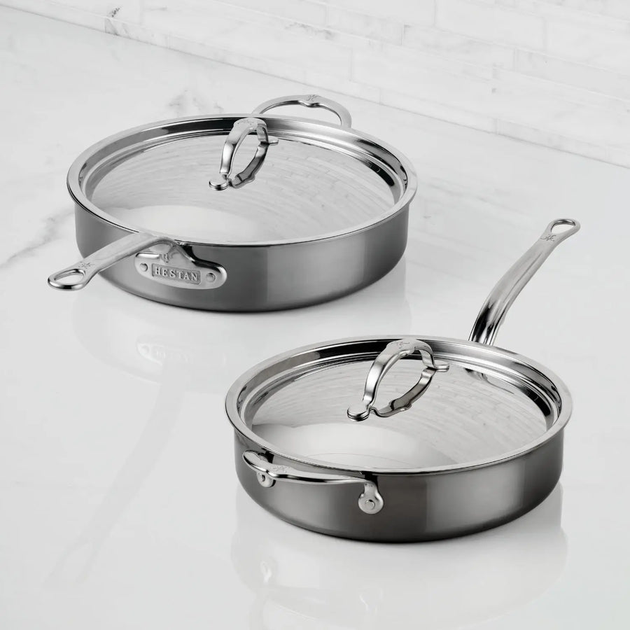 Hestan NanoBond Covered Sauté Pan w/helper handle