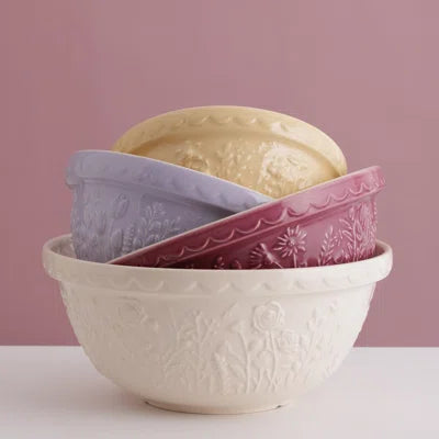 Mason Cash In the Meadow Rose Mixing Bowls - Several Sizes & Colors to Choose From