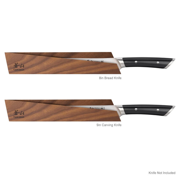 Ash Wood Magnetic Knife Sheath for 8" Bread / 9" Carving