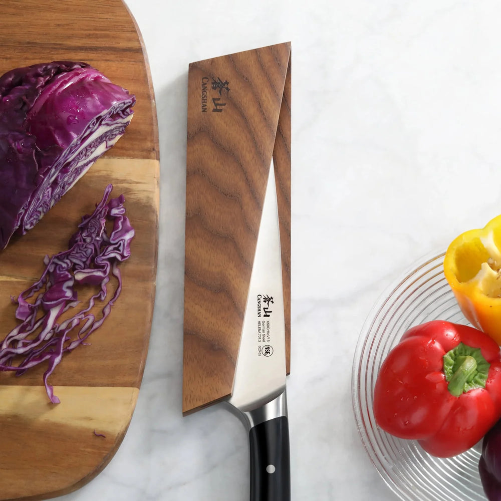 Ash Wood Magnetic Knife Sheath for 8" Chef's / 7" Santoku / 7"Nakiri