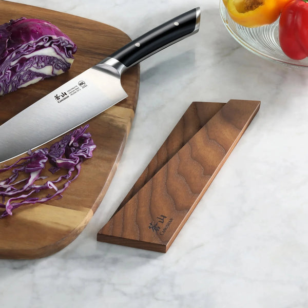 Ash Wood Magnetic Knife Sheath for 8" Chef's / 7" Santoku / 7"Nakiri