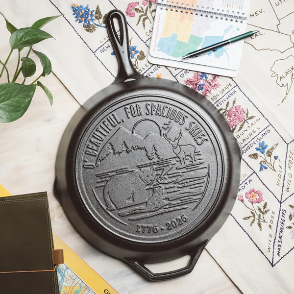 Lodge 12" Seasoned Cast Iron Skillet (250th Anniversary Logo)