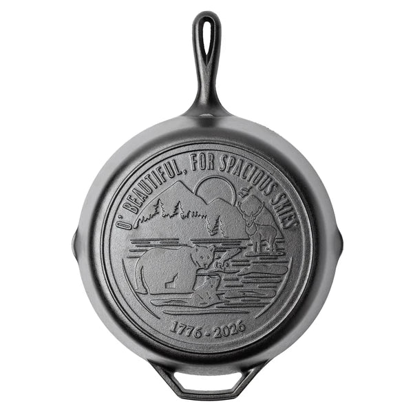 Lodge 12" Seasoned Cast Iron Skillet (250th Anniversary Logo)
