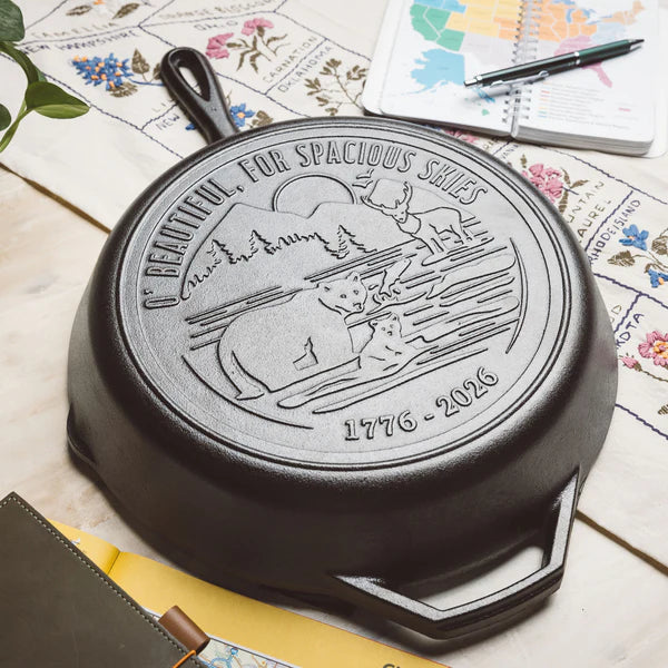 Lodge 12" Seasoned Cast Iron Skillet (250th Anniversary Logo)