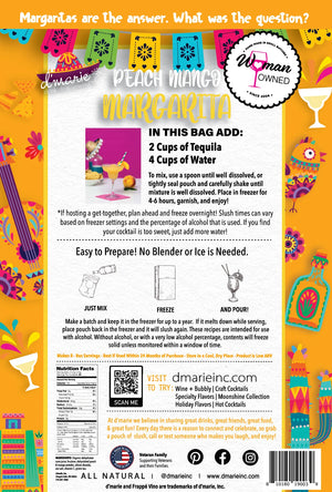 Peach Mango Margarita - Ready-To-Freeze Cocktail
