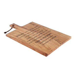 Welcome Home Charcuterie Board