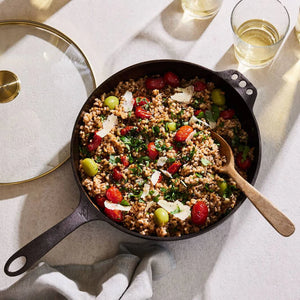 Smithey 11 Deep Skillet with Glass Lid- CI