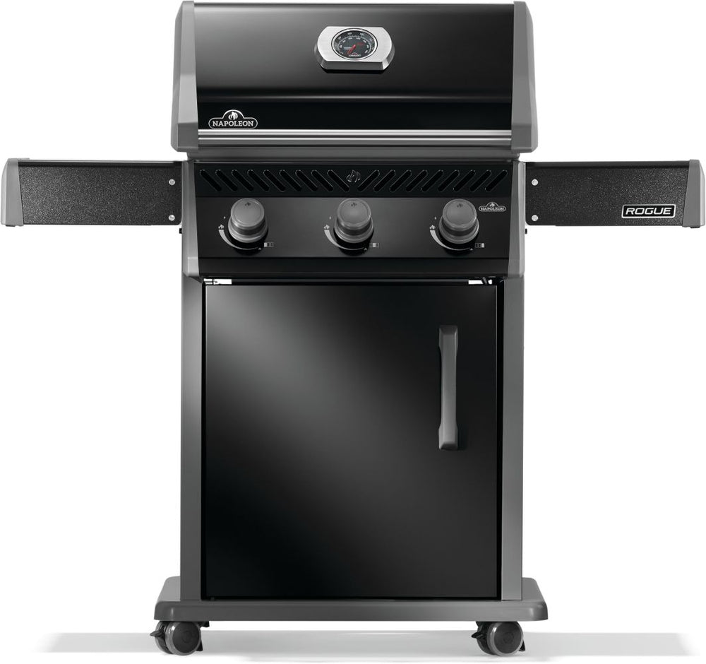 Napoleon Rogue 425 Black with SS Grids - Choose Propane or Natural Gas