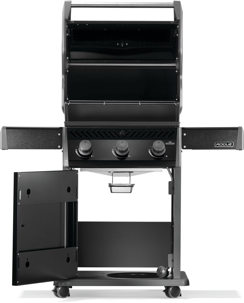 Napoleon Rogue 425 Black with SS Grids - Choose Propane or Natural Gas