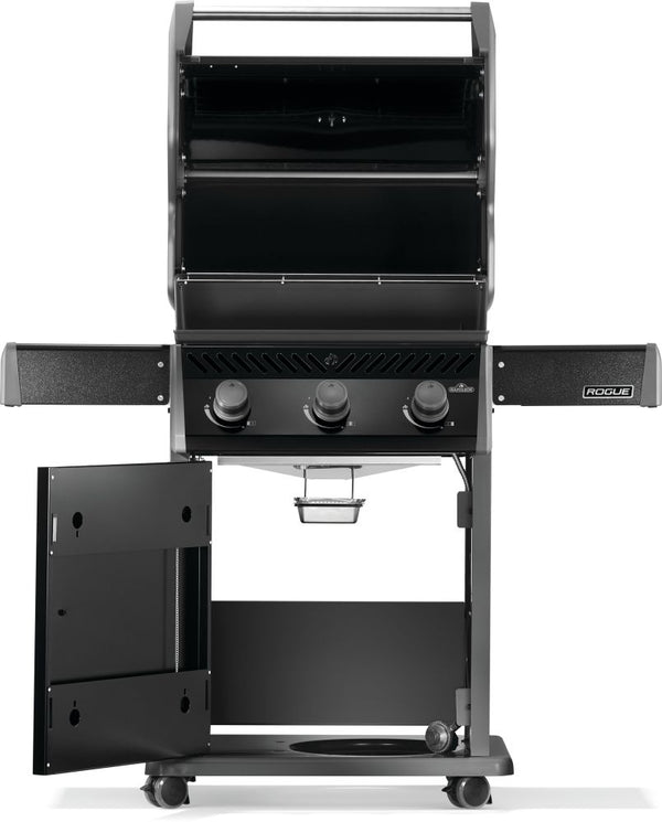 Napoleon Rogue 425 Black with SS Grids - Choose Propane or Natural Gas