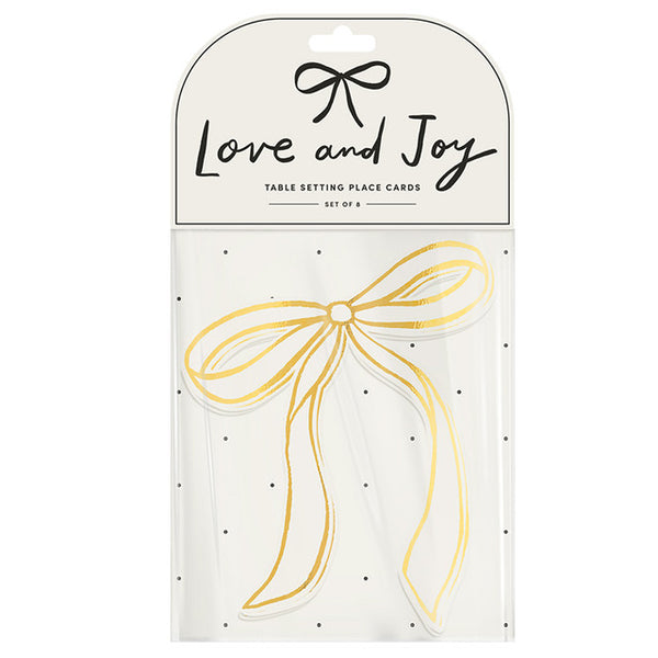 Table Setting Placecards - Set of 8 - 2 Colors to Choose From