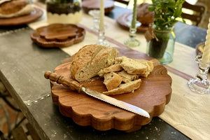 Elegant Scallop Footed Trivet Riser - Choose Small or Large