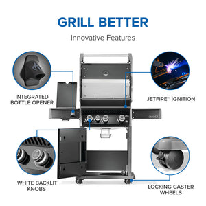 Napoleon Rogue Pro 425 SIB - Black - Choose Propane or Natural Gas