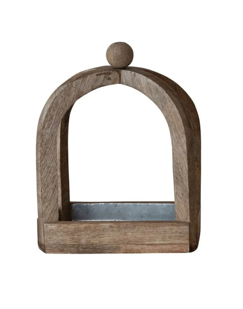 Mango Wood Arched Tabletop Tray - Comes in 2 Sizes