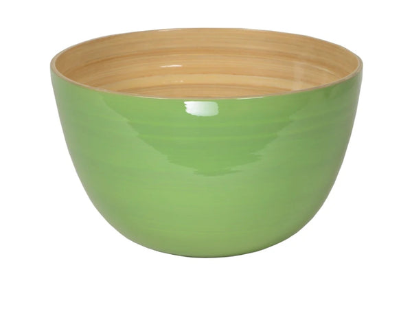 Bamboo Salad Serving Bowl - Choose your Favorite Color!