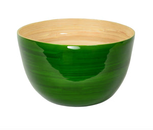 Bamboo Salad Serving Bowl - Choose your Favorite Color!