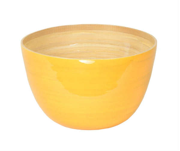 Bamboo Salad Serving Bowl - Choose your Favorite Color!