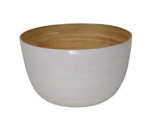 Bamboo Salad Serving Bowl - Choose your Favorite Color!