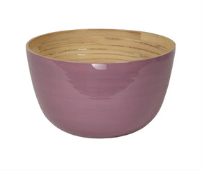 Bamboo Salad Serving Bowl - Choose your Favorite Color!