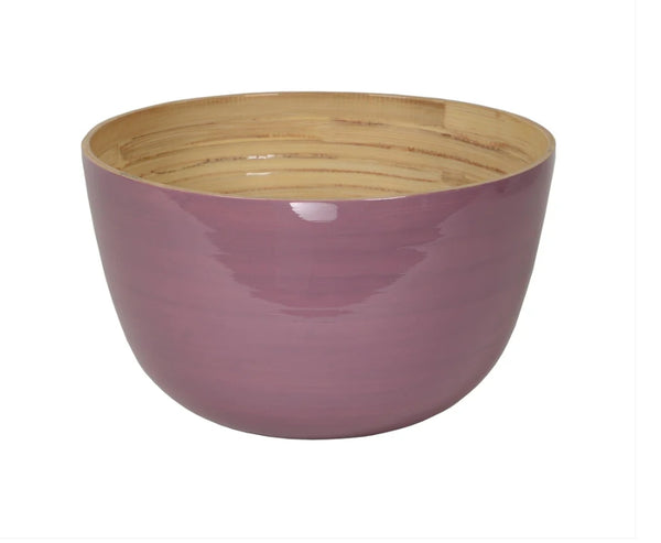 Bamboo Salad Serving Bowl - Choose your Favorite Color!