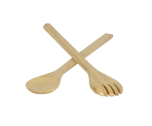 Large Bamboo Salad Servers - Choose your Favorite Color!