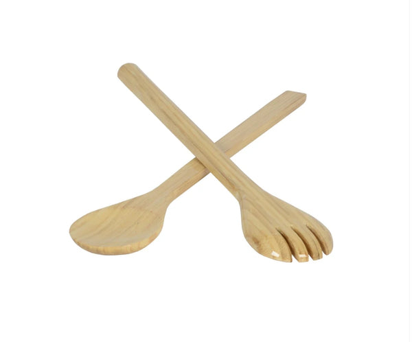 Large Bamboo Salad Servers - Choose your Favorite Color!