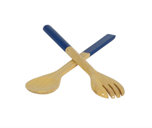 Large Bamboo Salad Servers - Choose your Favorite Color!