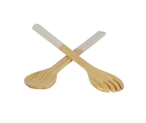 Large Bamboo Salad Servers - Choose your Favorite Color!