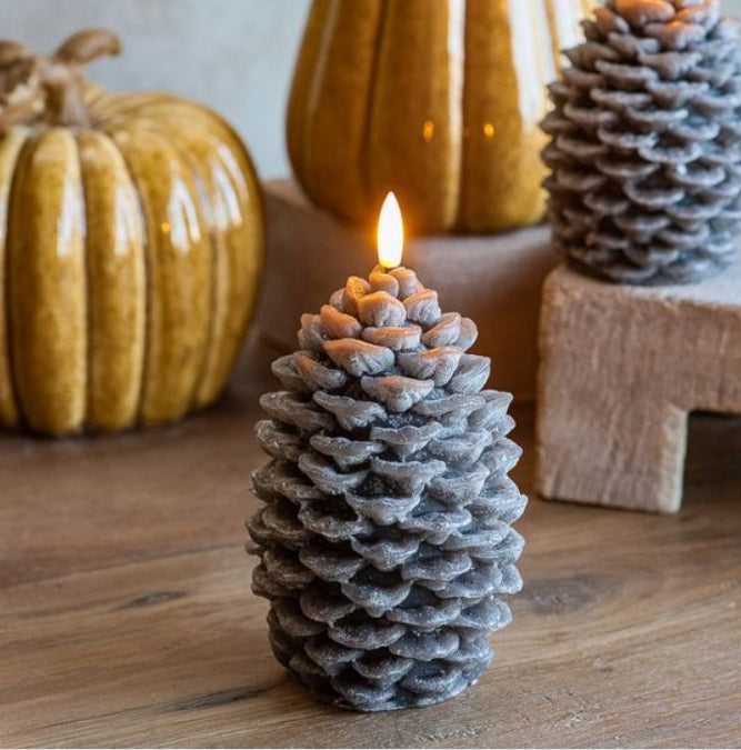 LED Pinecone Candle - Choose 6" or 7"