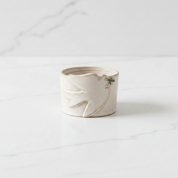White Christmas Tidbit Dishes - 4 Styles to Choose From
