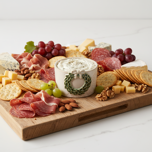 White Christmas Tidbit Dishes - 4 Styles to Choose From