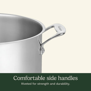 12 Quart Stock Pot Pasta/Steamer Set 4Pc. Chefs Classic Set by Cuisinart