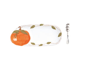 Pumpkin Tray & Dip Set