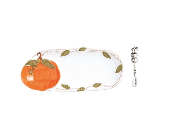 Pumpkin Tray & Dip Set