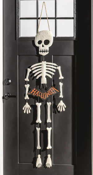 Glitter Skeleton Door Hanger