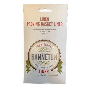 Banneton Linen Proofing Basket Liner (Set of Two Liners) - Oval