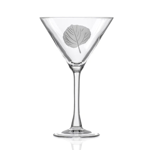 Aspen Leaf Glassware Collection - Assorted Barware Styles