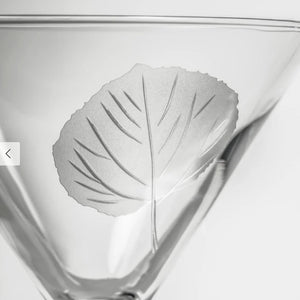 Aspen Leaf Glassware Collection - Assorted Barware Styles