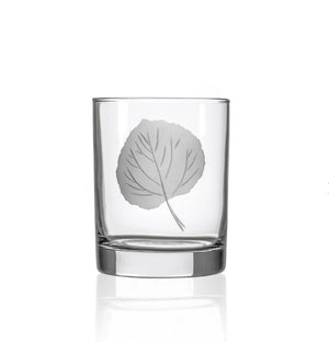 Aspen Leaf Glassware Collection - Assorted Barware Styles