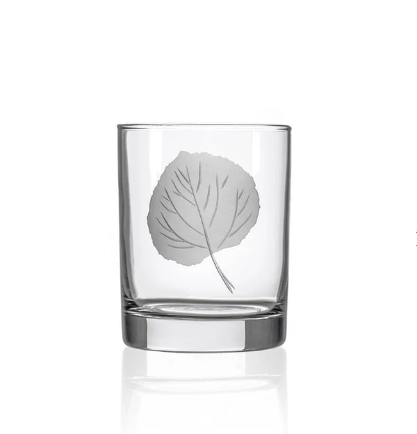 Aspen Leaf Glassware Collection - Assorted Barware Styles