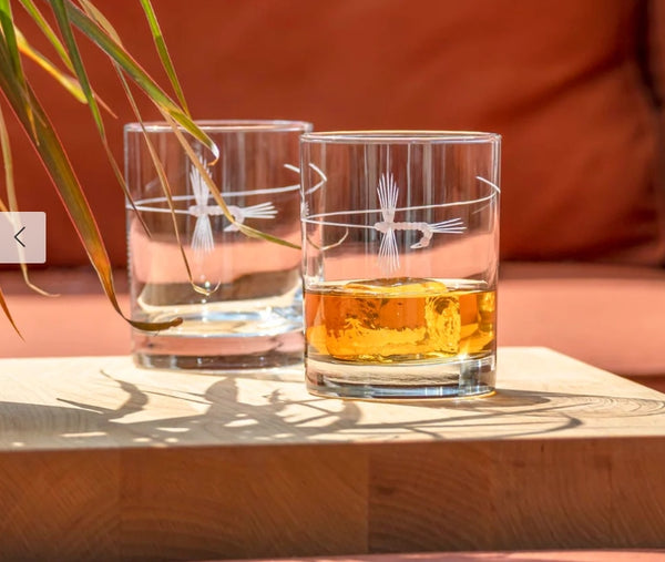 Fly Fishing Glassware Collection - Assorted Barware Styles