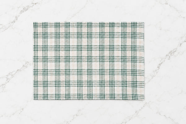 Sage and Gold Plaid Placemats
