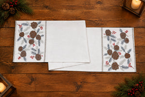 Pinecone and Berries Table Runner