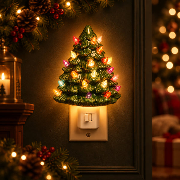 Holiday Plug In Night Light - Choose Christmas Tree or Snowman