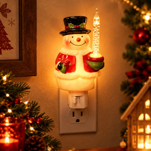Holiday Plug In Night Light - Choose Christmas Tree or Snowman